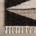 thumbnail image 5 of nuLOOM Kali Shaggy Diamond Tassel Area Rug, 5' 3" x 7', Brown, 5 of 9