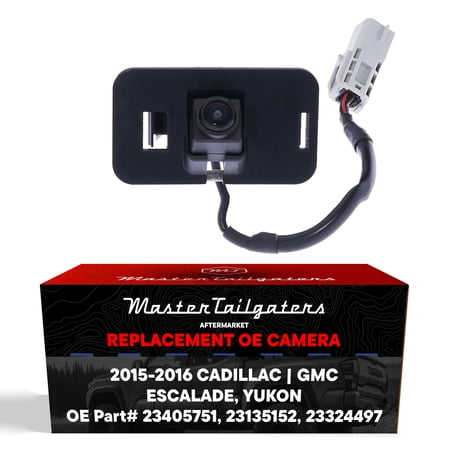 Master Tailgaters Replacement for Cadillac Escalade/Escalade ESV w/Surround View (15) w/AVM (16) / GMC Yukon/XL/Denali w/Surround (15-16) Backup Camera OE # 23405751 23135152 23324497