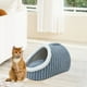thumbnail image 4 of Cama nido cerrada para gatos pequeños, medianos y grandes | Saco de dormir de felpa suave y lavable con diseño desmontable | Casa para gatos de interior que proporciona calidez y comodidad., 4 of 6