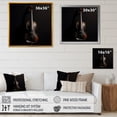 thumbnail image 4 of Designart "Elegant Ebony Violin Vibrato" Music Floater Framed Canvas Prints, 4 of 5