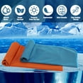 thumbnail image 6 of Hengguang 6 Pack Cooling Towels, 40" x 12" Microfiber Cooling Towels for Neck and Face, Soft Breathable Gym Ice Towel for Workout, Silicone Set Travel Sweat Towels for Yoga, Sport, Running, 6 of 8