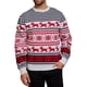 thumbnail image 2 of Suéter Navideño Informal para Parejas, Jersey de Punto con Cuello Redondo y Mangas Raglán, Blusas Cómodas y Cálidas para Otoño. (Hombres) S, 2 of 6
