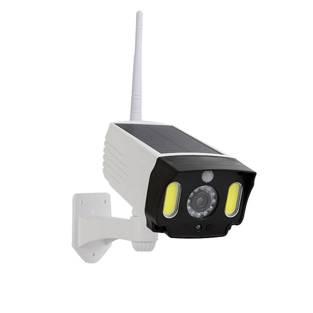 Luz Solar con Sensor de Movimiento, CáMara Simulada, CáMara Falsa una Prueba de Agua, LáMpara de de Calle para Exterior Interior, LáMpara de Pared para JardíN, COB
