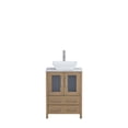 thumbnail image 5 of Vanity Art 24" Single Sink Freestanding Bathroom Vanity Set with Engineered Marble Top and Mirror, 5 of 9