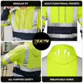 thumbnail image 3 of Sudadera wefeyuv 3XL con capucha reflectante de seguridad amarillo azul marino, 3 of 7