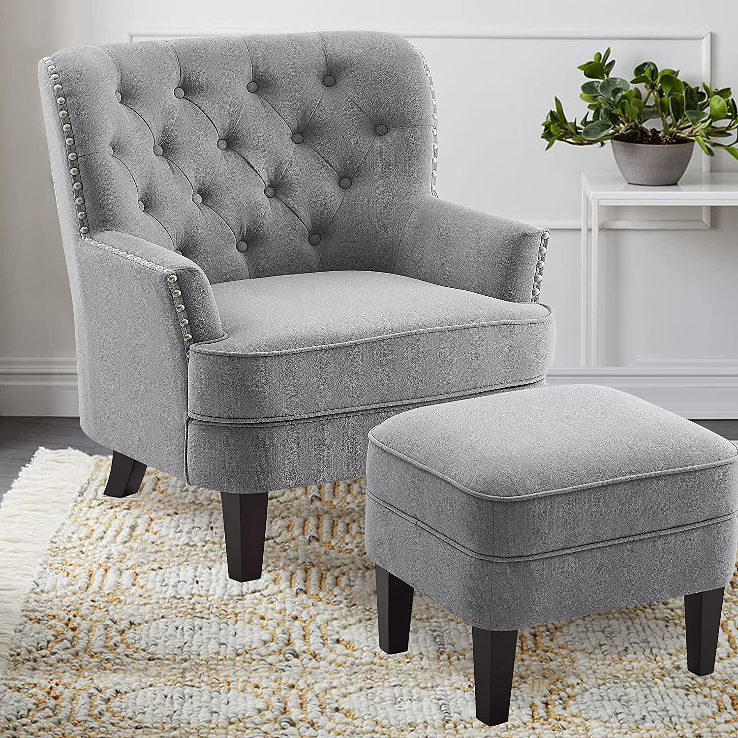 BBNBDMZ Duilio Reading Living Room Comfy Bedroom Accent Chair and a