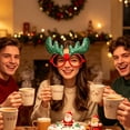 thumbnail image 5 of Christmas Glasses Accessories Party Favors Plastic Fun & Comfortable for Christmas Party Holiday Photo Booth Office Home Christmas Decorations by MPOISVA, 5 of 8