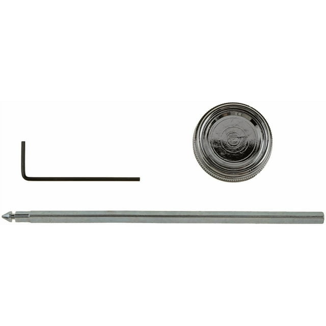 Help By Dorman Headlight Switch Knob 76897 OE Replacement; Round With Grip Rings; Polished; Steel; Single