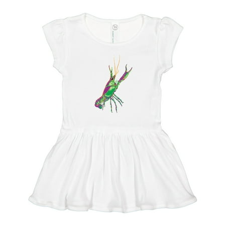 

Inktastic Mardi Gras Crayfish Artsy Gift Toddler Girl Dress