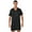 Black, variant on Men Satin Nightshirts Sleepwear Summer Homewear Pajama Top Above Knee Length Comfy Night Black M