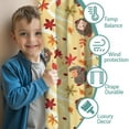 thumbnail image 3 of Blackout Kids Curtains,Fall Hedgehog and Leaves Childrens Insulated Curtains Set Of 2,Bedroom Essentials,Toddler Room Decor 42"x63"(106x160cm), 3 of 4