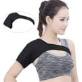 thumbnail image 4 of Shoulder Protector, Adjustable Back Protect Breathable Gym Sports Care Single Shoulder Support Back Pads Bandage for Relieve Shoulders Pain (Color : Black), 4 of 7