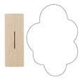 thumbnail image 1 of 2x Espejo de Maquillaje Decorativo Acrílico Irregular con / Base de para , Escritorio, , Encimera, Decoración para hogar Colco Espejo para maquillarse, 1 of 7