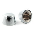 thumbnail image 2 of ZS 2X Chrome Motorcycle Front Axle Cap Nut Covers For Harley Davidson Sportster Dyna Road Glide King Softails FLSTC FXDWG FXWG, 2 of 8
