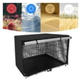 thumbnail image 5 of Dolked Windproof 42" Dog Crate Cover with Zippered Access, Black, 5 of 8