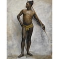 thumbnail image 2 of Anonymous 19x24 Black Ornate Framed Double Matted Museum Art Print Titled: African Warrior, 2 of 5