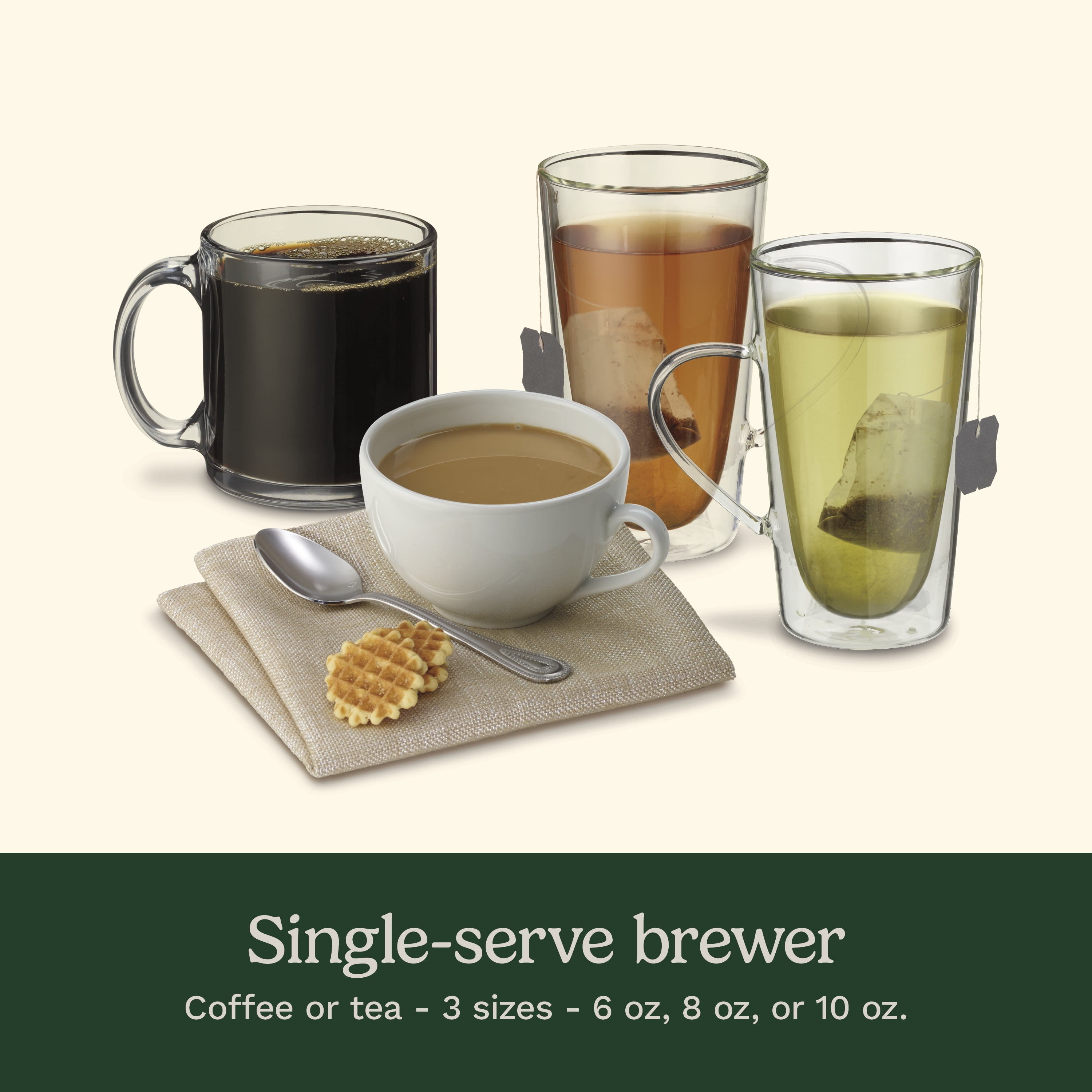 Open Box Cuisinart Premium Single Serve Brewer + Hot Water Coffee-Maker Combo