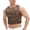 Multicolor, variant on Men's Sparkly Rhinestone Mesh Crop Top - Sheer Sleeveless Tank, Glittering See-Through Fishnet Shirt for Rave, Festival, Nightclub & Party Wear Multicolor L(L)