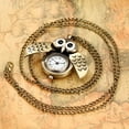 thumbnail image 5 of New Bronze Owl Creative Pocket Watch Retro Popular Display Quartz Pocket Watch Pendant Clock Men Women Chain Gift (Bronze), 5 of 7