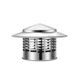 thumbnail image 1 of Feltree Chimney Vent Cover Chimney Hat Top Chimney Cap Roof Rain Chimney Cover Stainless Steel Chimney Toppers with Screen, 1 of 6