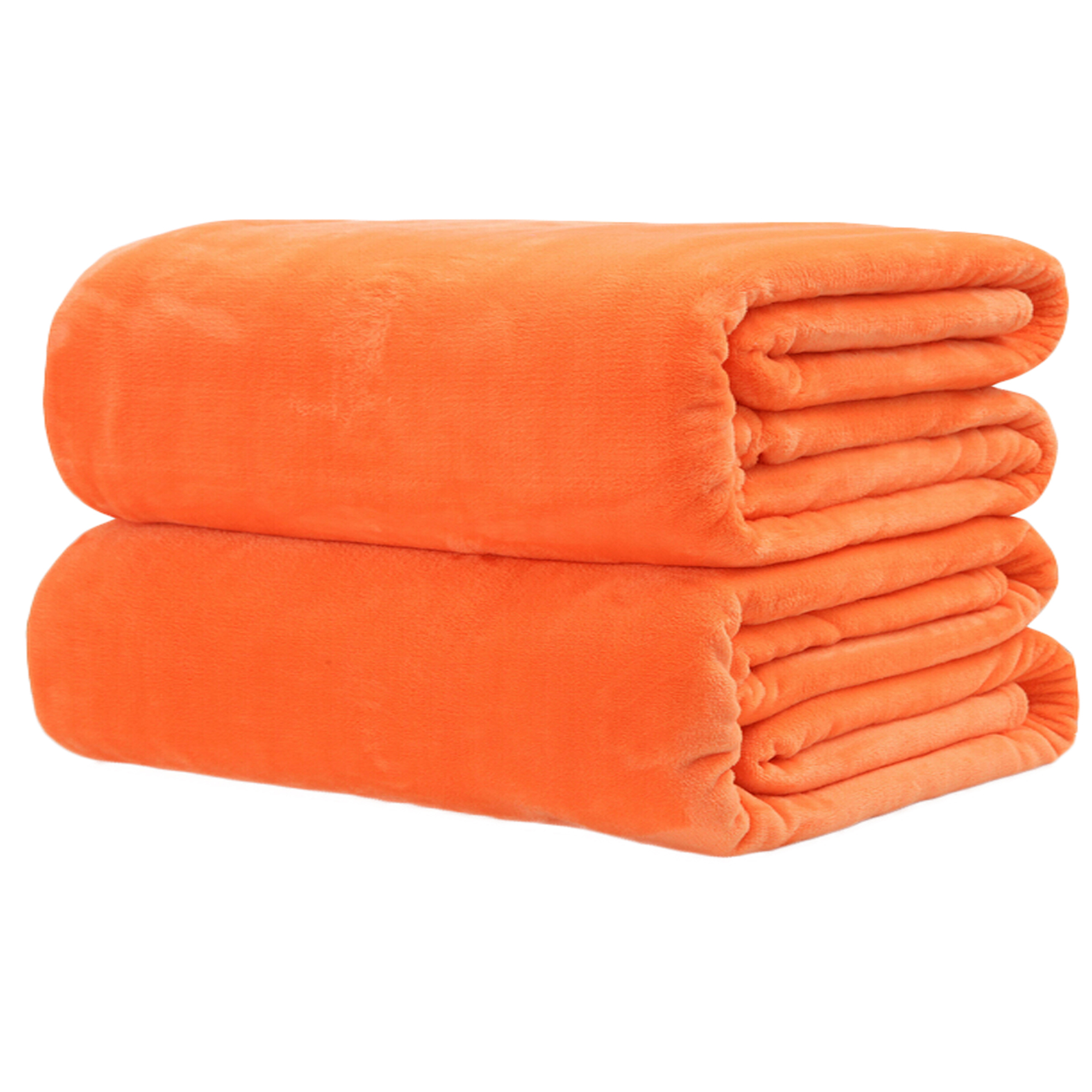 Nituyy Small Super Warm Solid Warm Micro Plush Fleece Blanket Throw Rug