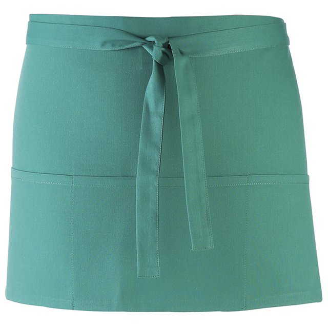 Premier- Delantal/ Uniforme de trabajo con 3 bolsillos en diferentes colores para mujer (Paquete de 2) (Verde esmeralda)