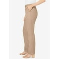 thumbnail image 3 of Jessica London Women's Plus Size Petite Stretch Cotton Chino Straight-Leg Pant, 3 of 6