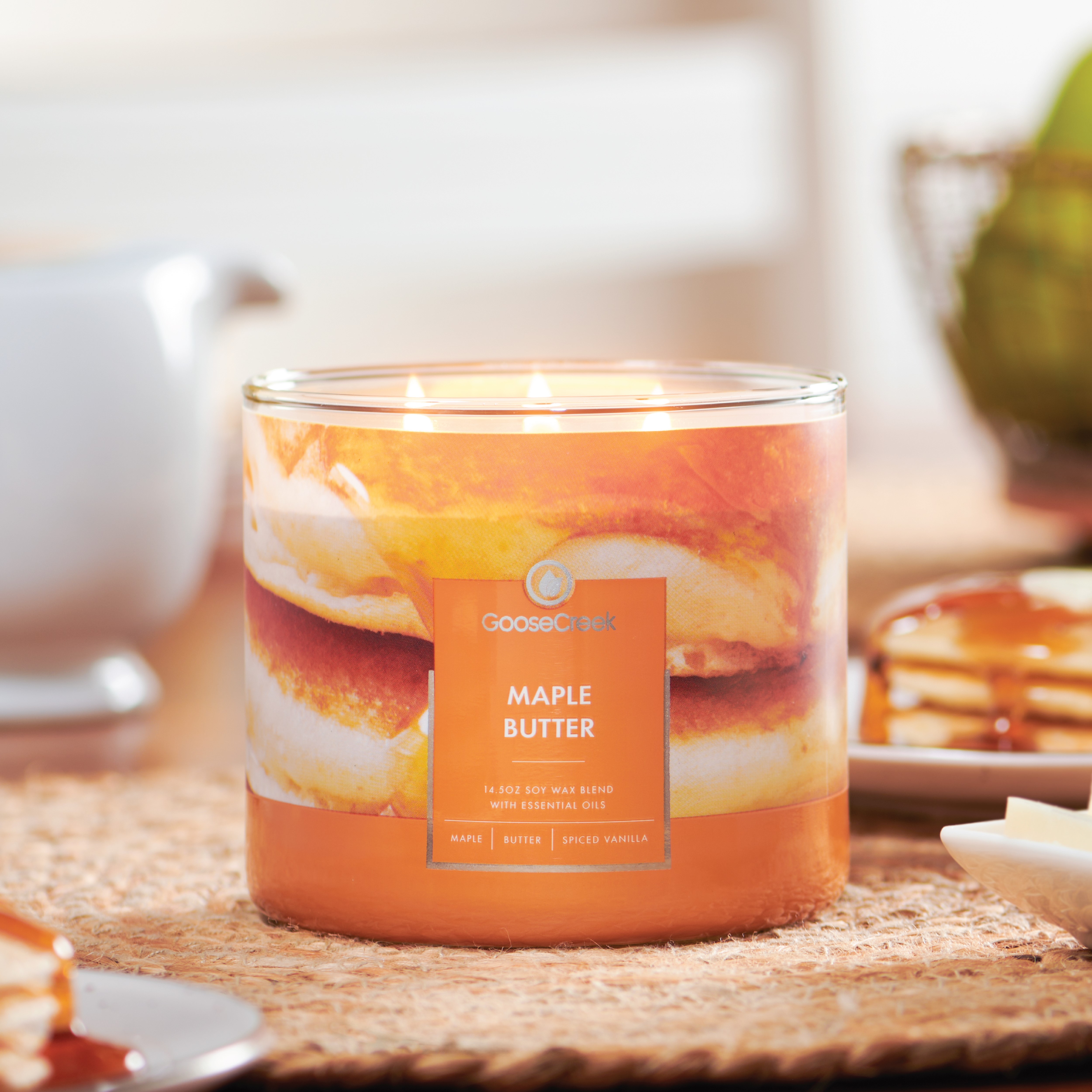 Goose Creek 3-Wick Maple Butter Scented Candle, 14.5oz photo 3