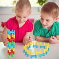 thumbnail image 6 of PlayBuild Pilo Building Blocks - H Blocks Bridge Constructor Stacking Toy - Fun Educational Construction Toys - Pillar Arch Aqueducts Build with Easy Plastic Storage Container, 6 of 7