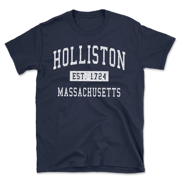 Holliston Massachusetts Classic Established Men's Cotton T-Shirt