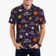 thumbnail image 1 of Balery Halloween Camisa Polo de Hombre con Estampado, de Manga Corta y Tejido Medio, Camisa Tipo Golf Polo-Large, 1 of 6
