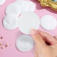 thumbnail image 3 of OULII Wofashpuret Tampons de Coton, 200 Pcs Lingettes Faciales Rondes Réutilisables pour Démaquillage, Tampons de Coton Blancs pour Tous Types de Peau, 3 of 6