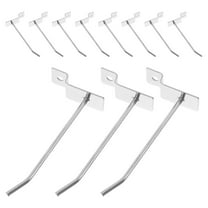 ULTNICE Wall Hook Panel Slatwall Hooks Silver Iron 20Pcs for Commercial Grade and Deluxe Hook