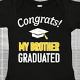 thumbnail image 4 of Inktastic Congrats My Brother Graduated with Cap Boys or Girls Baby Bodysuit, 4 of 5