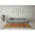 thumbnail image 3 of Ahgly Company Indoor Rectangle Medallion Brown Traditional Area Rugs, 2' x 5', 3 of 4