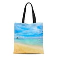 thumbnail image 1 of JSDART Sac Fourre-Tout en Toile Orange Paradis Marin Atlantique Rouge Plage Bateau Côte Couleur Réutilisable Épaule Courses Sac à Main, 1 of 1