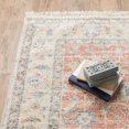 thumbnail image 5 of 5' X 8' Orange And Blue Oriental Hand Loomed Stain Resistant Area Rug With Fringe, 5 of 5