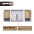 thumbnail image 6 of Laurel 48" Wood Vanity Base in White without Top and Sink no Mirror, 6 of 11