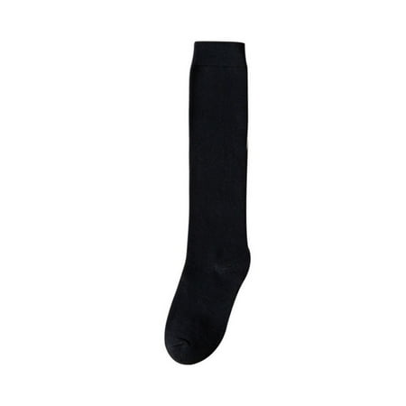 

Autumn Ladies Girls Casual Cotton Long Warm Thigh Knee High Stockings Women Socks BLACK