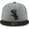 thumbnail image 2 of Men's New Era Gray/Black Chicago White Sox Two-Tone 59FIFTY Fitted Hat, 2 of 5