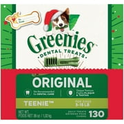 Greenies Christmas Limited Edition Packaging Teenie Dental Dog Treats, 36 oz. Box (130 Treats)