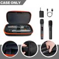 thumbnail image 6 of Wireless Microphone Case for JBL Wireless Two Microphone System, Handheld Dual Mic Travel Bag for Singing or Karaoke for Receivers, Adapters, 6 of 10