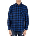 thumbnail image 5 of SAYFUT Plaid Button Up Shirt, Men Flannel Shirt Button Down Long Sleeve Shirts Big and Tall L-4XL Plaid Shirt, 5 of 8
