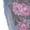 Blue, variant on Women's High Rise Allover Floral Print Hem Split Back Midi Denim Skirt