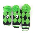 thumbnail image 1 of Bangcool 3PCS Golf Club Head Cover Set Creative Knitted Golf Club Cover Golf Headcover, 1 of 10