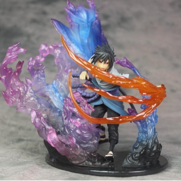 Naruto Shippuden figura movible de PVC, Uchiha Itachi Uzumaki Naruto Curse Seal Sasuke Collection, decoración de regalo Fivean Figuras de anime