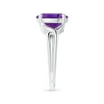 thumbnail image 3 of ANGARA Natural 2.28 Ct. Amethyst Solitaire Ring in 14K White Gold for Women (Ring Size: 12), 3 of 10