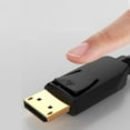 thumbnail image 3 of Displayport to Display Port Cable DP Male to Male Cord 4K HD w/Latches 9.84 ft (3m), 3 of 8