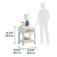 thumbnail image 6 of Sauder Isabella Isle Engineered Wood Bedroom Nightstand in White, 6 of 14