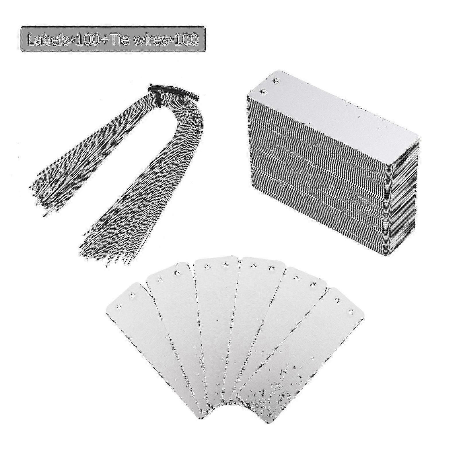 Aluminum Plant Label 100pcs Metal Plant Labels Aluminum Tree Tags With ...